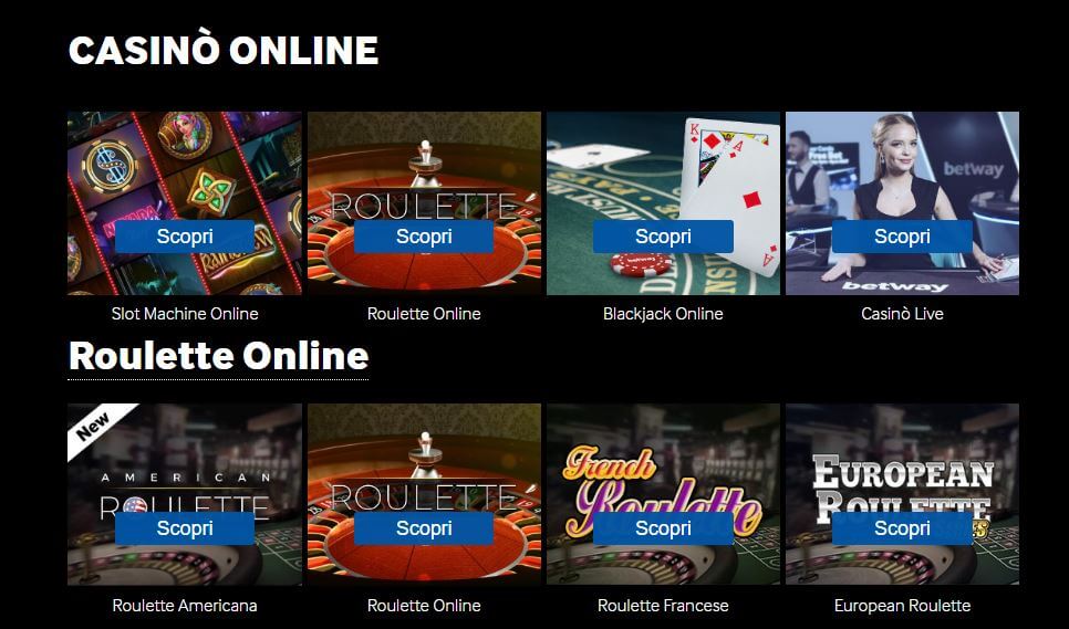 Betway Giochi Caisno