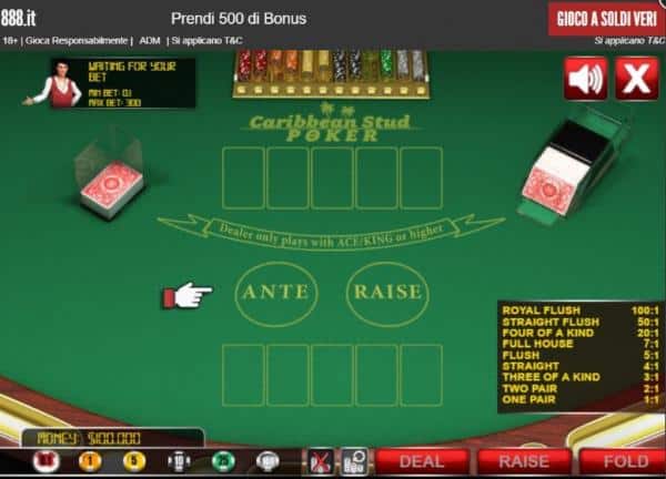 Poker Caribico Gioco Gratis