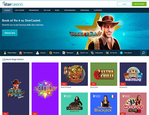 StarCasino Giochi