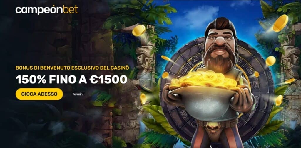 campeonbet casino desktop bonus